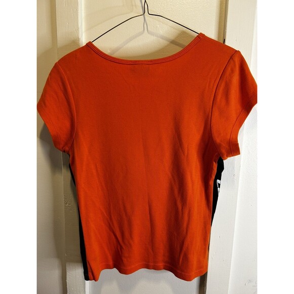 Harley Davidson Cafe Ladies Orange Biker T Shirt Women’s XL - Picture 5 of 7